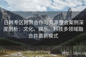 日韩专区跨界合作与资源整合案例深度剖析：文化、娱乐、科技多领域融合共赢新模式